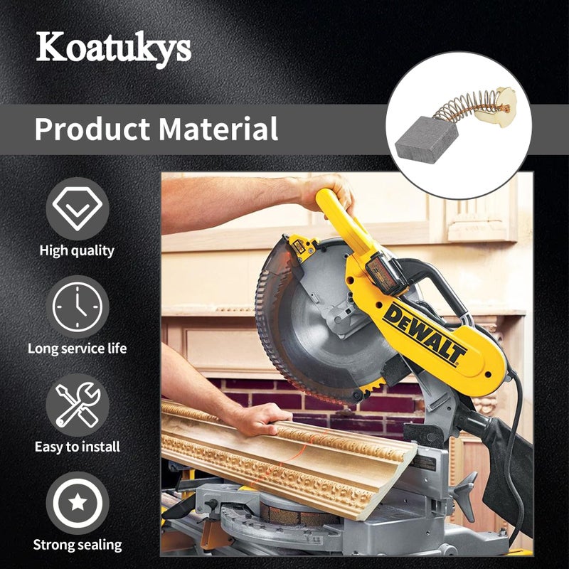 Koatukys 816768 Carbon Brush For Ridgid Craftsman R4510 R45101 MS1250 MS12501 Table Saw/Miter Saw Electric Motors Brushes Parts (2/Pack) - Image 4